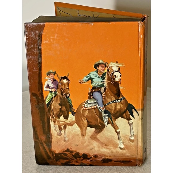 Vintage Roy Rogers The Enchanted Canyon Hardcover Book 1954 by Jim Rivers - Picture 2 of 13